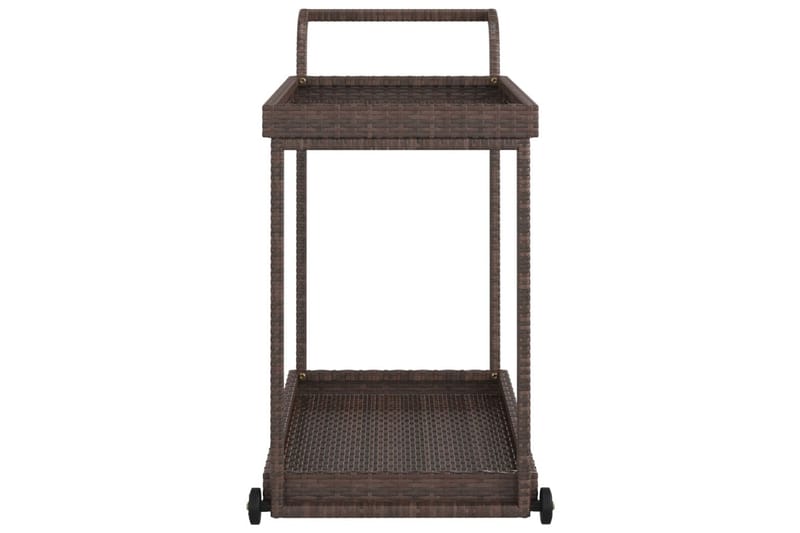 Serveringsvagn brun 100x45x83 cm konstrotting - Brun - Möbler - Bord & matgrupper - Serveringsvagn & barvagn - Köksvagn