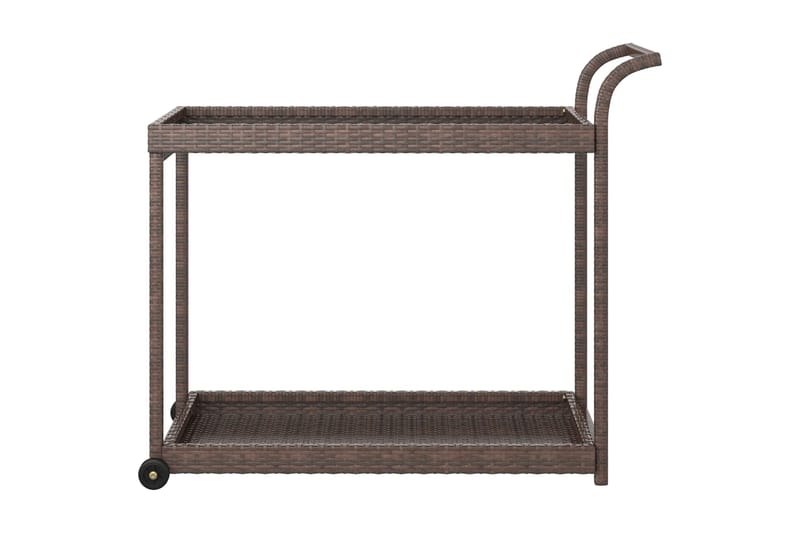 Serveringsvagn brun 100x45x83 cm konstrotting - Brun - Möbler - Bord & matgrupper - Serveringsvagn & barvagn - Köksvagn
