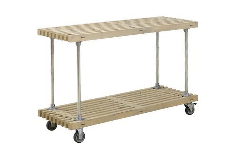 PLUS Jocke Grill/Arbetsbord Design 138 cm - Beige/Grå - Drinkvagn - Rullbord, rullvagn & serveringsbord