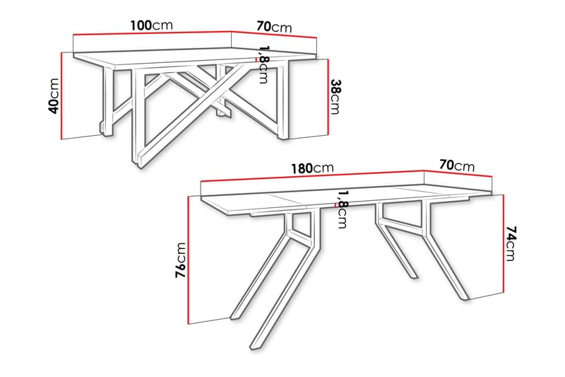 Seyloren Soffbord 100 cm - Svart - Möbler - Bord & matgrupper - Soffbord