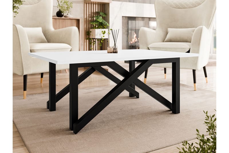 Seyloren Soffbord 100 cm - Vit/Svart - Möbler - Bord & matgrupper - Soffbord