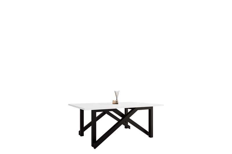 Seyloren Soffbord 100 cm, Vit/Svart