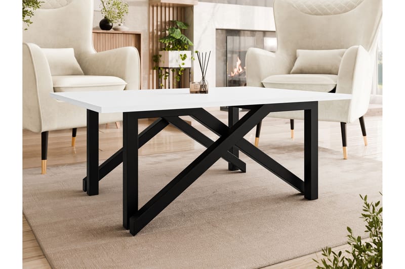 Seyloren Soffbord 100 cm - Vit/Svart - Möbler - Bord & matgrupper - Soffbord