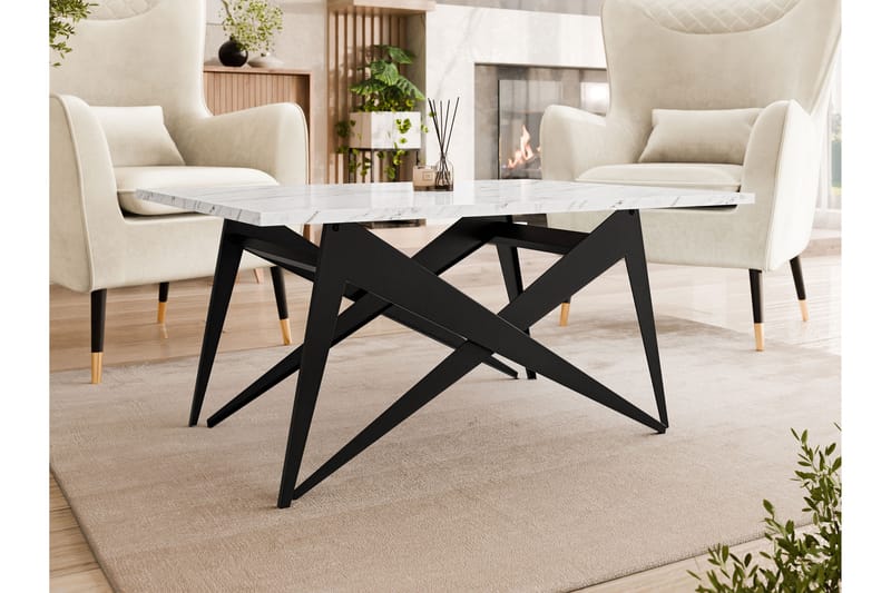 Seyloren Soffbord 90 cm - Svart/Vit - Möbler - Bord & matgrupper - Soffbord