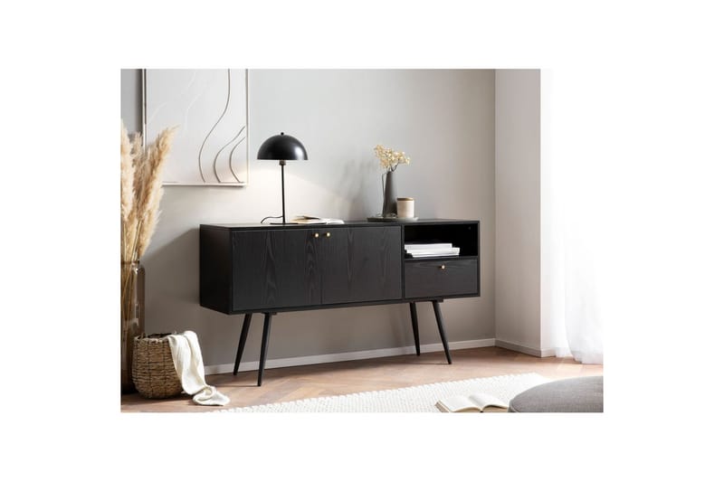 Sideboard Wohnling Melaminbelagd MDF 140 cm med 2 dörrar 1 låda Modern - Möbler - Bord & matgrupper - Bordstillbehör