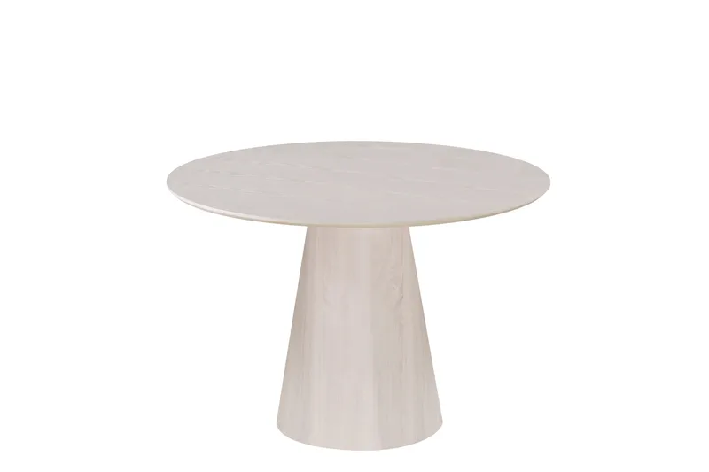 Siena Litet Matbord Runt 110cm Fanér - Vitpigmenterat - Möbler - Bord & matgrupper - Matbord & köksbord