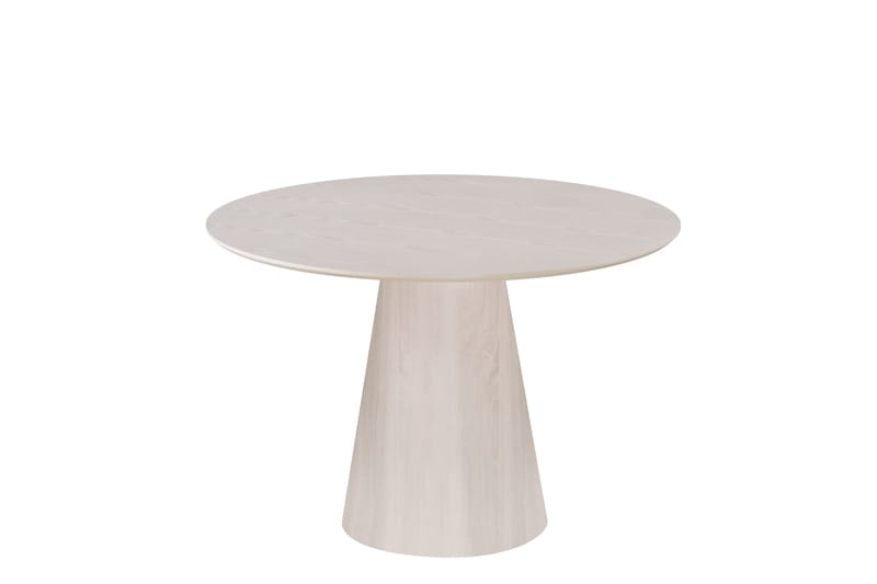 Siena Matbord Runt 110cm, Whitewash