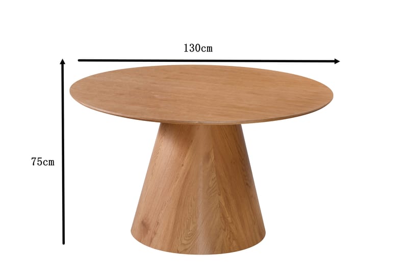 Siena Matbord Runt 130cm Ek - Möbler - Bord & matgrupper - Matbord & köksbord