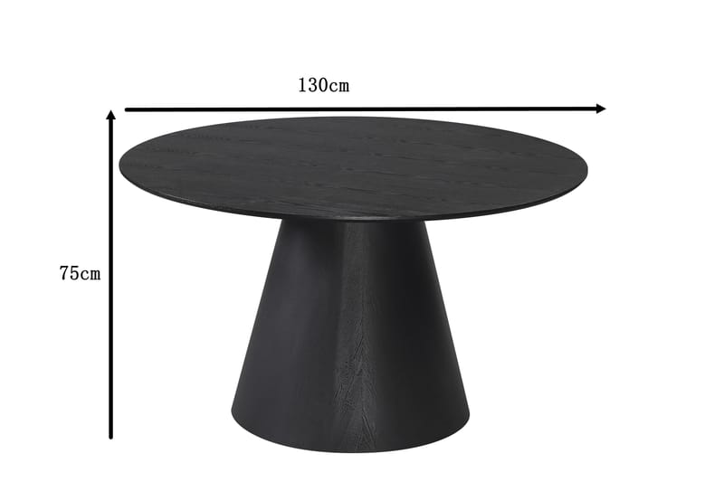 Siena Matbord Runt 130cm Svart - Möbler - Bord & matgrupper - Matbord & köksbord