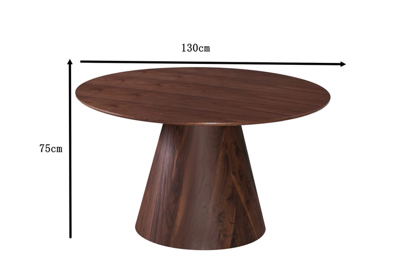 Siena Matbord Runt 130cm Valnöt - Möbler - Bord & matgrupper - Matbord & köksbord