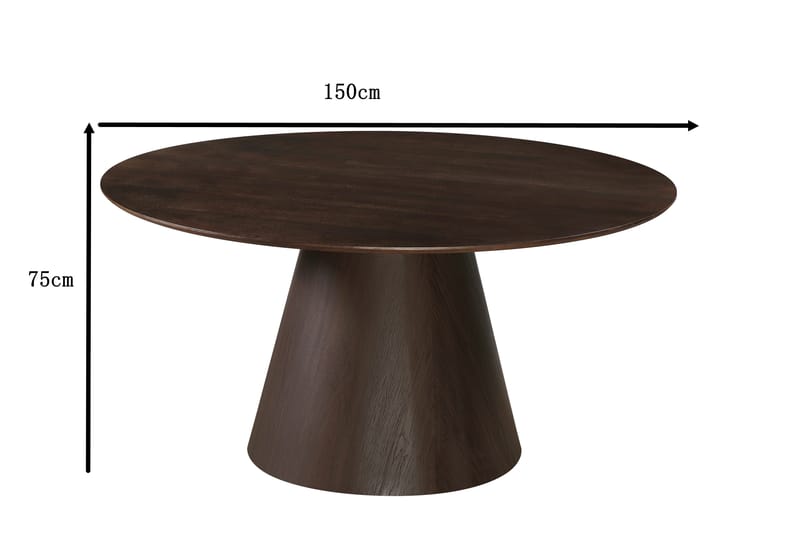 Siena Matbord Runt 150cm Smoked Oak - Möbler - Bord & matgrupper - Matbord & köksbord