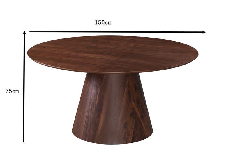 Siena Matbord Runt 150cm Valnöt - Möbler - Bord & matgrupper - Matbord & köksbord