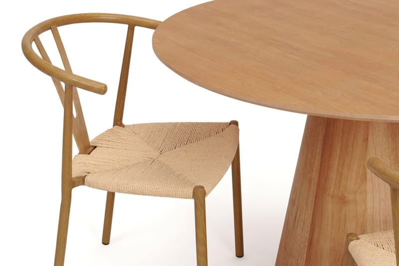 Siena Matgrupp runt 110 cm Ek med 4 Elysia Matstolar - Ek - Möbler - Bord & matgrupper - Matgrupper