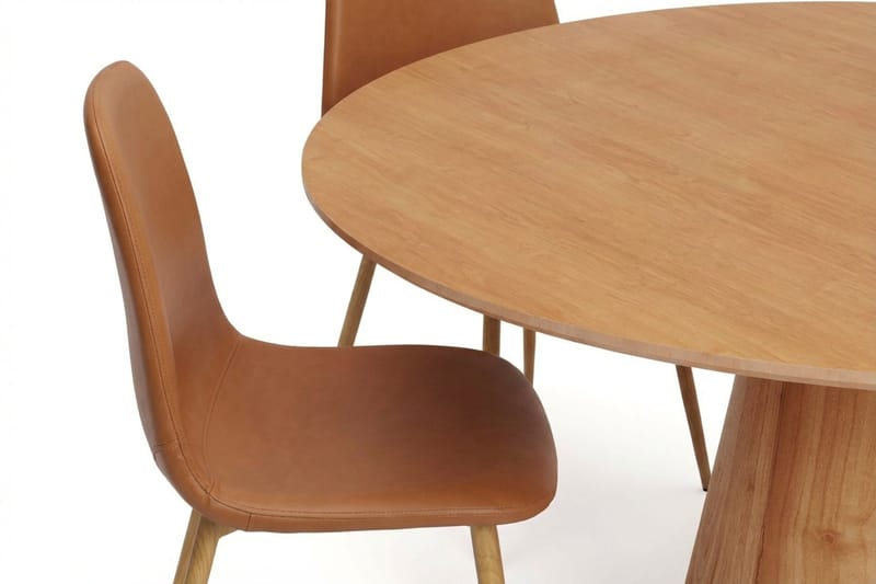 Siena Matgrupp runt 110 cm Ek med 4 Nibe Matstolar - Ek - Möbler - Bord & matgrupper - Matgrupper