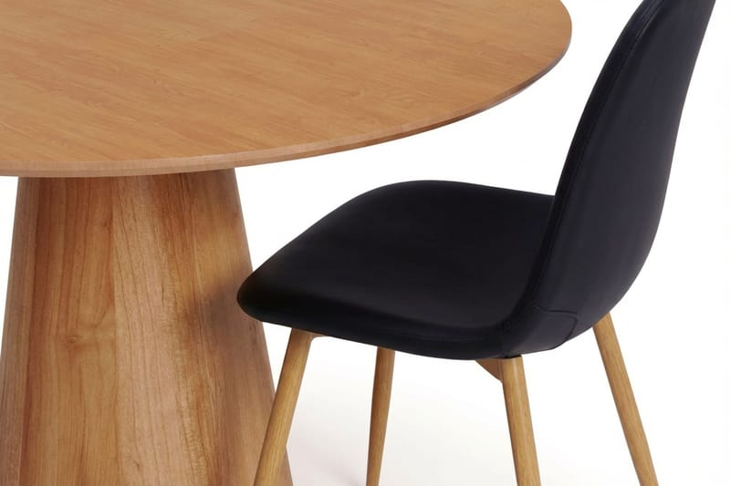 Siena Matgrupp runt 110 cm Ek med 4 Nibe Matstolar - Ek - Möbler - Bord & matgrupper - Matgrupper