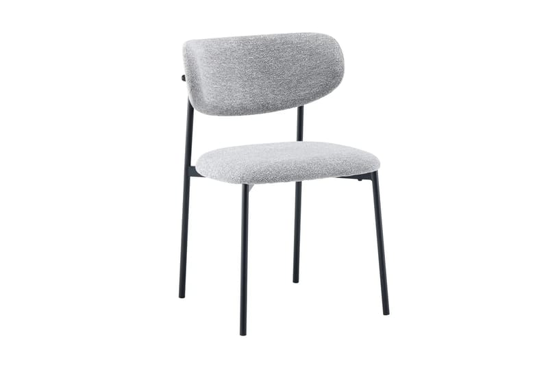 Siena Matgrupp runt 110 cm med 4 Lucy Matstolar - Svartlaserad ek - Möbler - Bord & matgrupper - Matgrupper