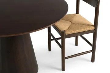 Siena Matgrupp runt 110 cm Rökt Ek med 4 Malte Matstolar - Rökt ek - Möbler - Bord & matgrupper - Matgrupper