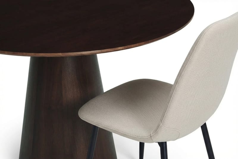 Siena Matgrupp runt 110 cm Rökt Ek med 4 Nibe Matstolar - Rökt ek - Möbler - Bord & matgrupper - Matgrupper