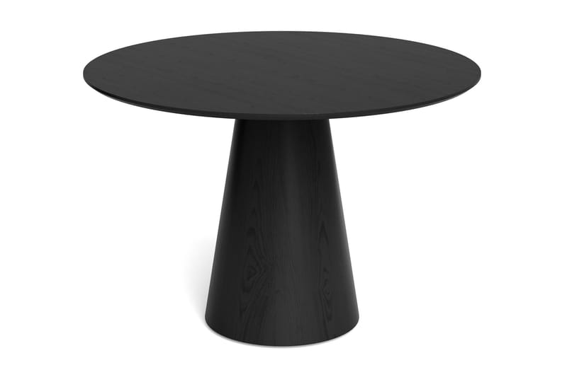 Siena Matgrupp runt 110 cm Svart med 4 Gemmiano Matstolar - Svartlaserad ek - Möbler - Bord & matgrupper - Matgrupper