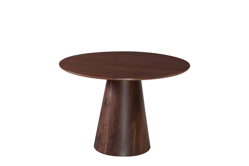 Siena Matgrupp runt 110 cm Valnöt med 4 Elsie Matstolar - Valnöt/Grå - Möbler - Bord & matgrupper - Matgrupper