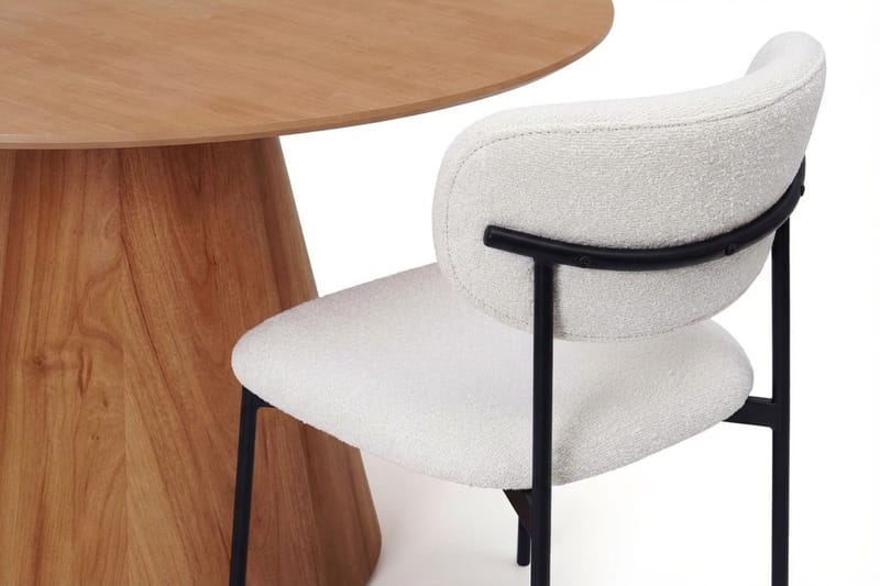 Siena Matgrupp runt 130 cm Ek med 6 Lucy Matstolar - Ek - Möbler - Bord & matgrupper - Matgrupper