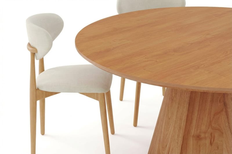 Siena Matgrupp runt 130 cm Ek med 6 Molly Matstolar - Ek - Möbler - Bord & matgrupper - Matgrupper