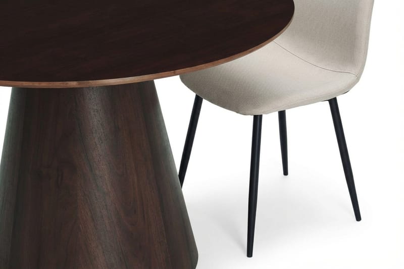 Siena Matgrupp runt 130 cm Rökt Ek med 6 Nibe Matstolar - Rökt ek - Möbler - Bord & matgrupper - Matgrupper