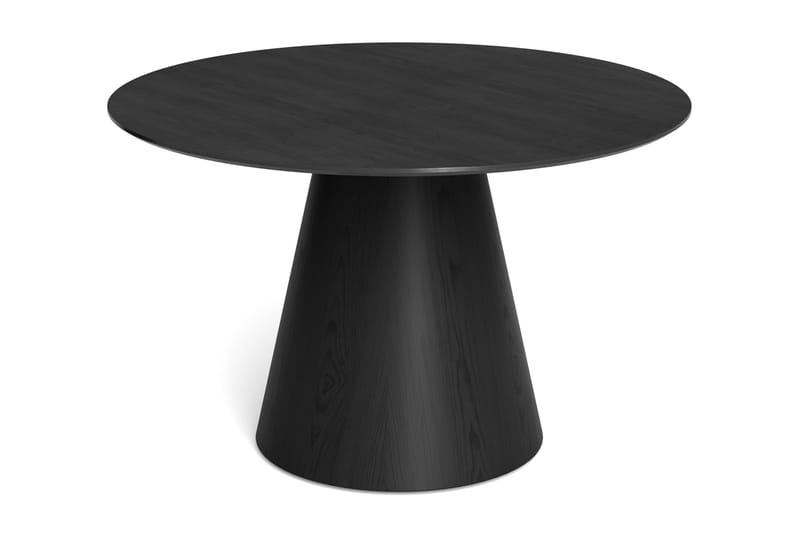 Siena Matgrupp runt 130 cm Svart med 6 Nibe Matstolar - Svart - Möbler - Bord & matgrupper - Matgrupper