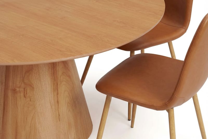 Siena Matgrupp runt 150 cm Ek med 6 Nibe Matstolar - Ek - Möbler - Bord & matgrupper - Matgrupper