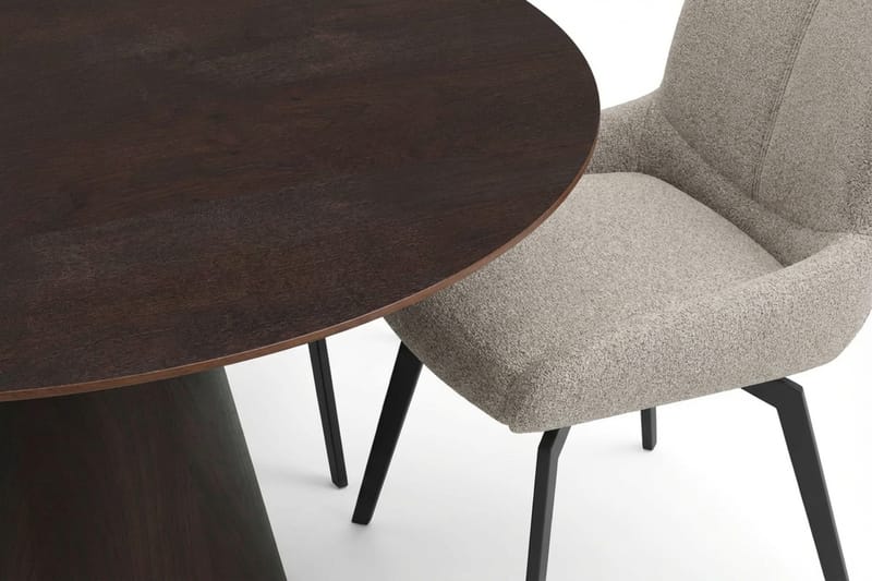 Siena Matgrupp runt 150 cm Rökt Ek med 6 Mora Matstolar - Rökt ek - Möbler - Bord & matgrupper - Matgrupper