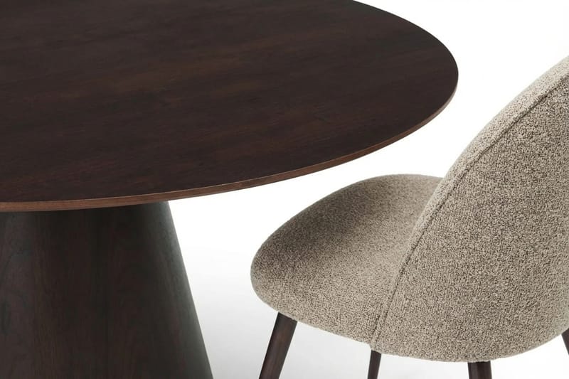 Siena Matgrupp runt 150 cm Rökt Ek med 6 Nibe Plus Matstolar - Rökt ek - Möbler - Bord & matgrupper - Matgrupper