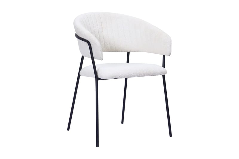 Siena Matgrupp runt 150 cm Svart med 6 Karol Matstolar - Svart - Möbler - Bord & matgrupper - Matgrupper