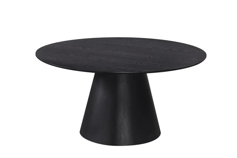Siena Stort Matbord Runt 150cm Fanér - Svart - Möbler - Bord & matgrupper - Matbord & köksbord
