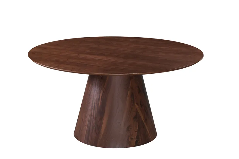 Siena Stort Matbord Runt 150cm Fanér - Valnöt - Möbler - Bord & matgrupper - Matbord & köksbord