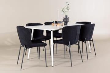 Silar Matbord 180x90 cm med 6 Modesto Matstol - Möbler - Bord & matgrupper - Matgrupper