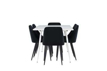 Silar Matbord 180x90 cm med 6 Night Matstol - Möbler - Bord & matgrupper - Matgrupper