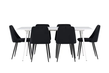 Silar Matbord 180x90 cm med 6 Night Matstol - Möbler - Bord & matgrupper - Matgrupper