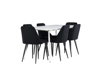 Silar Matbord 180x90 cm med 6 Night Matstol - Möbler - Bord & matgrupper - Matgrupper