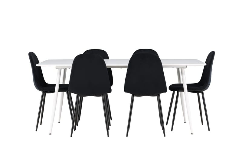 Silar Matbord 180x90 cm med 6 Polar Köksstol - Möbler - Bord & matgrupper - Matgrupper