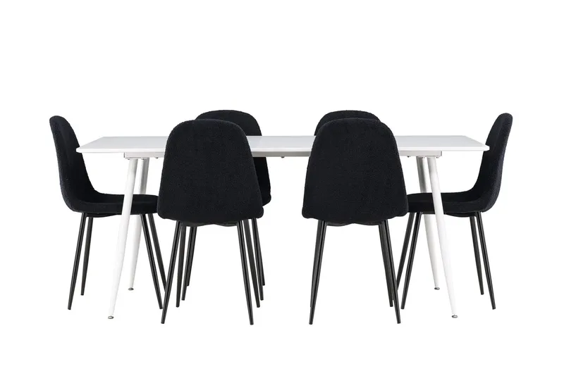 Silar Matbord 180x90 cm med 6 Polar Matstol - Möbler - Bord & matgrupper - Matgrupper