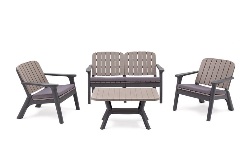 Silva Soffbord 90 cm - Antracit - Utemöbler - Balkong - Balkongmöbler - Balkongbord