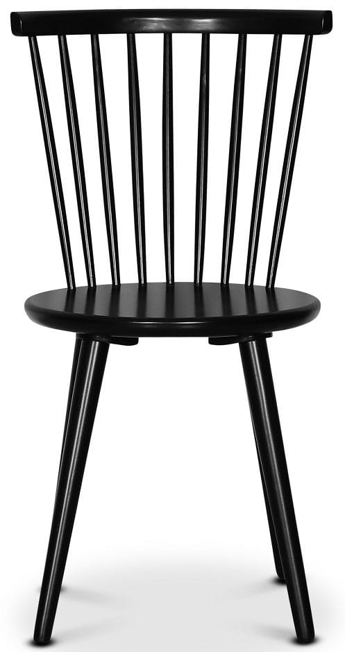 Sintorp matgrupp, runt matbord Ø115 cm inkl 4 st Castor pinnstolar - Svart marmor (Laminat) - Svart marmorlaminat - Möbler - Bord & matgrupper - Matgrupper