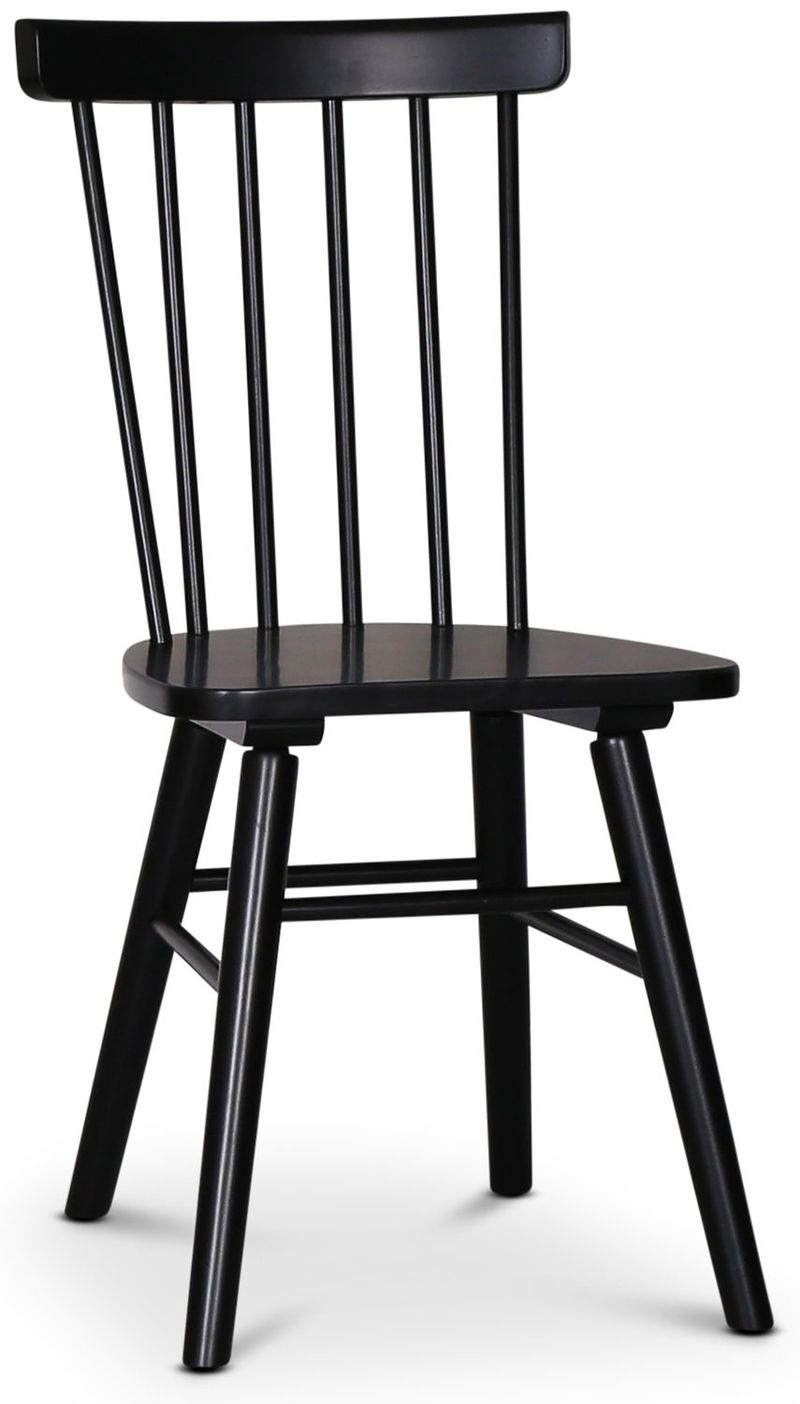 Sintorp matgrupp, runt matbord Ø115 cm inkl 4 st Orust pinnstolar - Svart marmor (Laminat) - Svart marmorlaminat - Möbler - Bord & matgrupper - Matgrupper