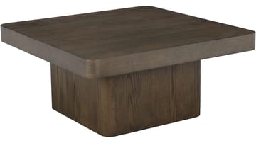 Sköyen Kvadratiskt Soffbord 90 cm med Pelarfot i Ek - Brun - Möbler - Bord & matgrupper - Soffbord