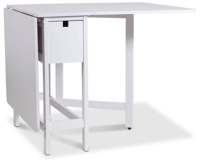 Slagbord med låda - Sandhamn - vit - Möbler - Bord & matgrupper - Klaffbord & Hopfällbart bord