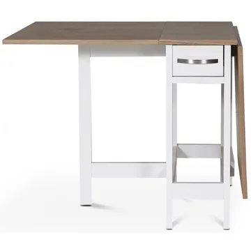 Slagbord vit/ek 30/90/150x80 cm - Fårö - Vit/Ek - Möbler - Bord & matgrupper - Klaffbord & Hopfällbart bord