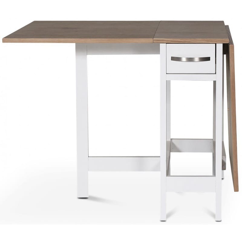 Slagbord vit/ek 30/90/150x80 cm - Fårö - Vit/Ek - Möbler - Bord & matgrupper - Klaffbord & Hopfällbart bord