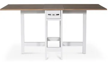 Slagbord vit/ek 30/90/150x80 cm - Fårö - Vit/Ek - Möbler - Bord & matgrupper - Klaffbord & Hopfällbart bord