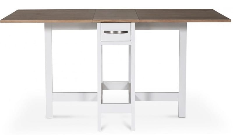 Slagbord vit/ek 30/90/150x80 cm - Fårö - Vit/Ek - Möbler - Bord & matgrupper - Klaffbord & Hopfällbart bord