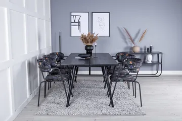 Sleek Matbord 195 cm Förlängningsbart med 6 Arrow Fåtölj - Möbler - Bord & matgrupper - Matgrupper